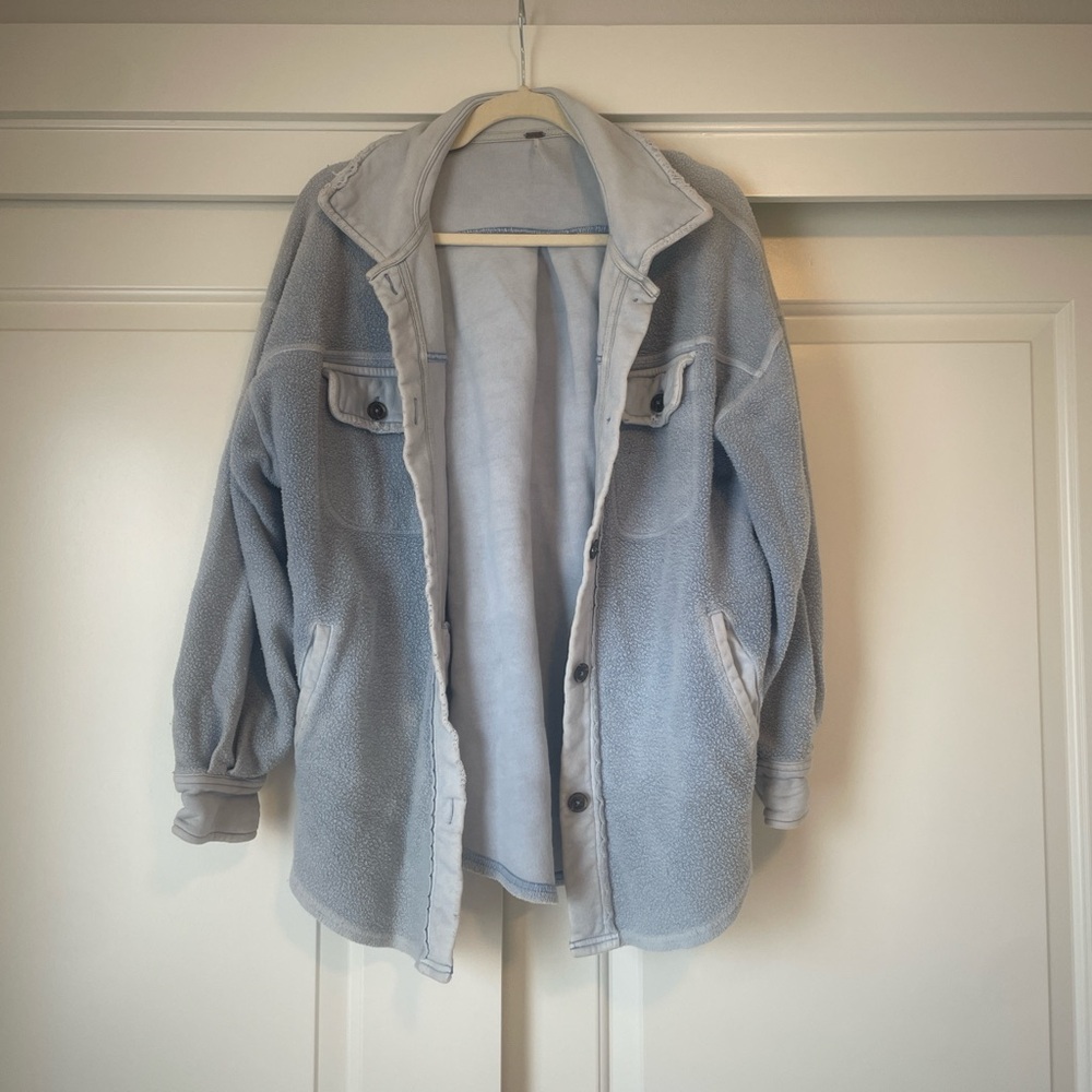 Free people light blue jacket